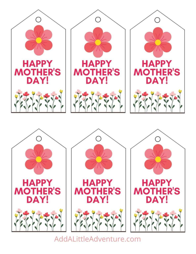 Mother 39 s Day Tags Free Printables Add A Little Adventure