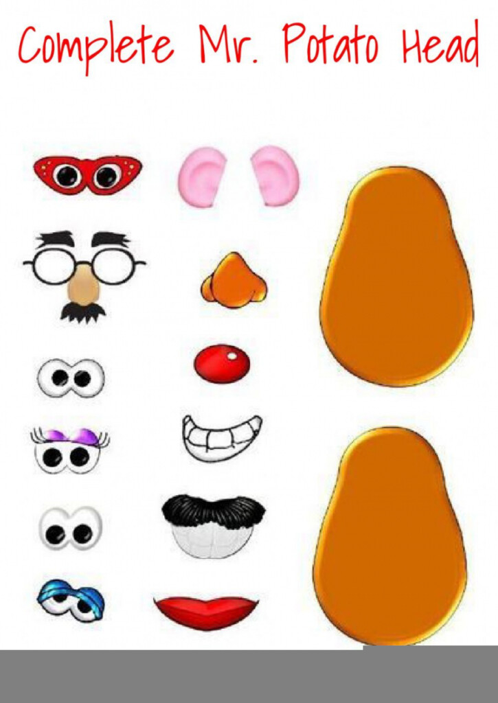 Mr Potato Head 5 Senses Printable Free FREE Printable A Z
