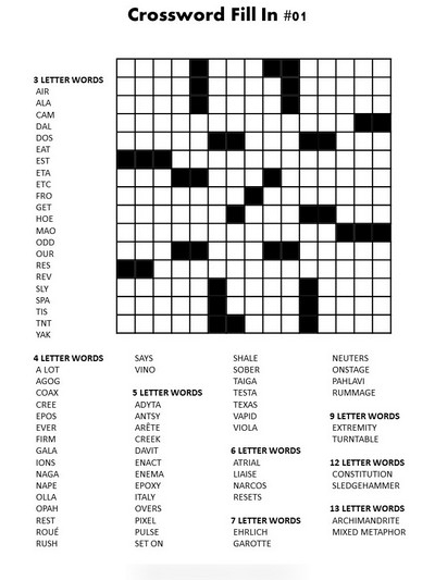 Number Word Fill In Puzzles Free Pintables With Answers