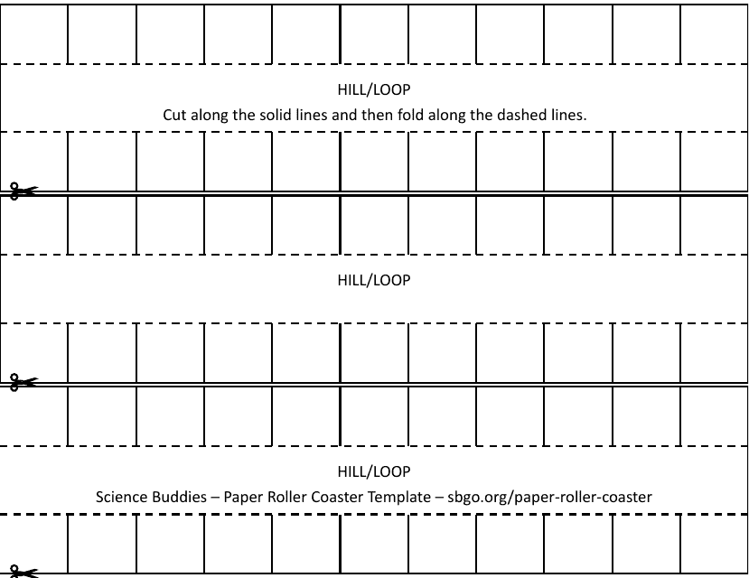Paper Roller Coaster Template Download Printable PDF Templateroller