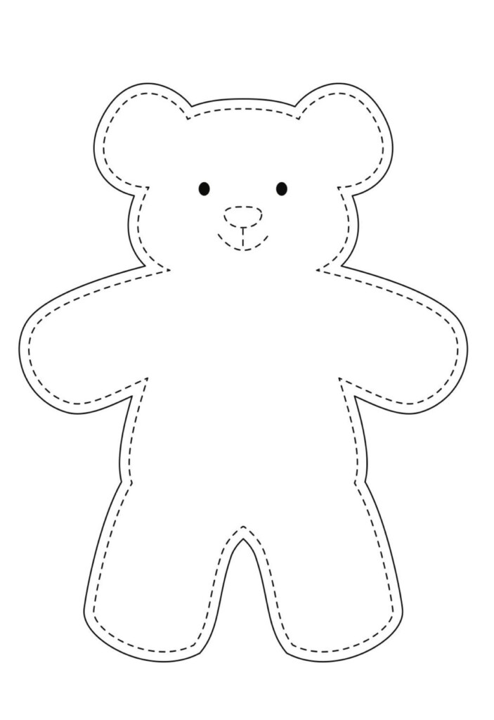 Pin By Jeanette Cook On Christmas Teddy Bear Template Teddy Bear 