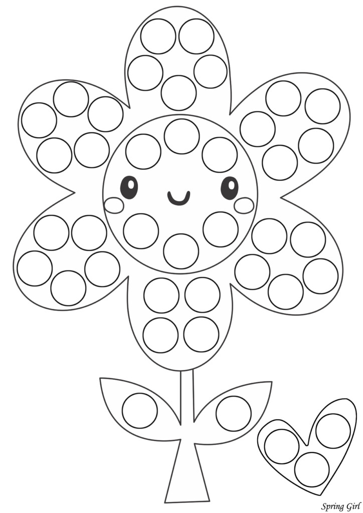 Pin On Spring Do A Dot Marker Free Coloring Pages 6C0 Dot Markers Art 