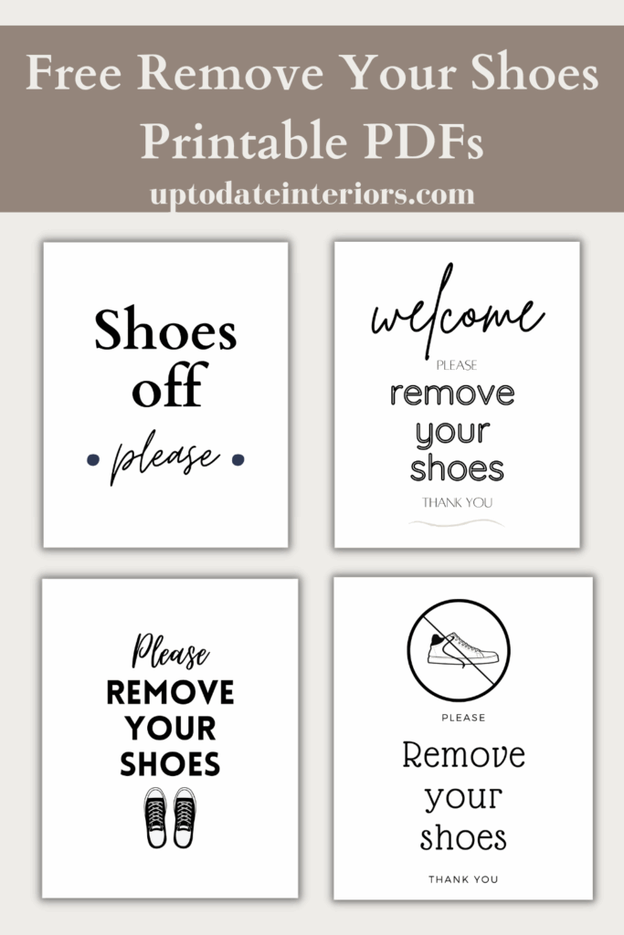 Please Remove Your Shoes Sign Printable Free A Complete Guide Shoes