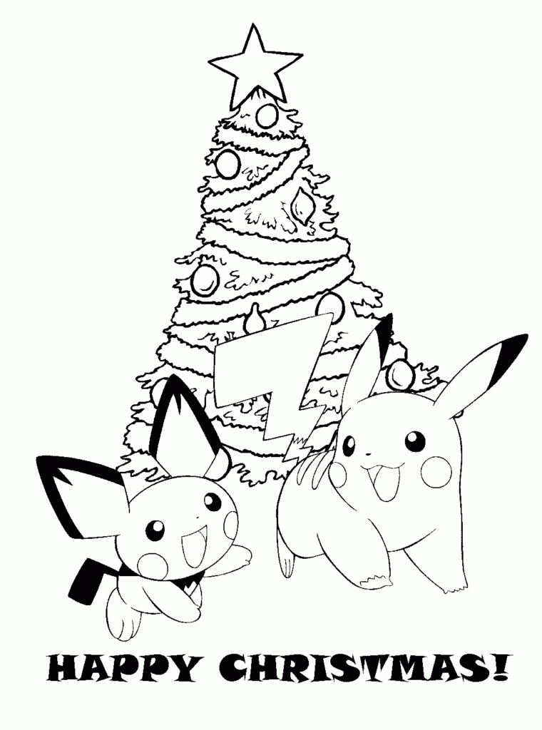 POKEMON CHRISTMAS COLORING PICTURES FREE TO PRINT Pokemon Coloring 