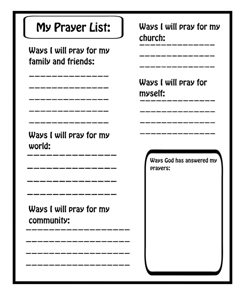 Prayer Journal Template 10 Free PDF Printables Printablee