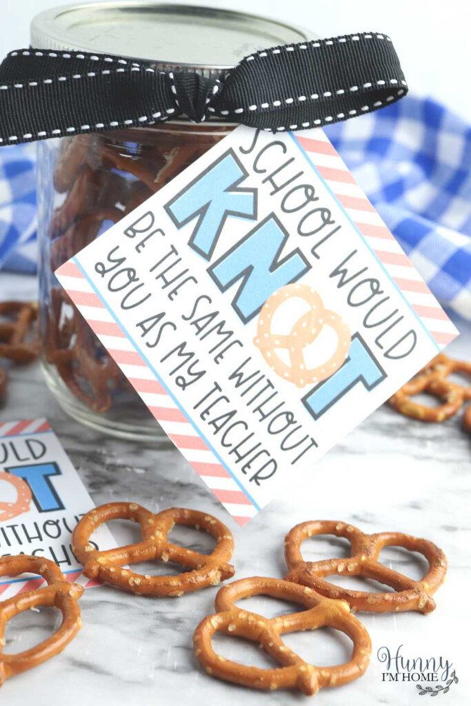 Pretzel Teacher Appreciation Free Printable