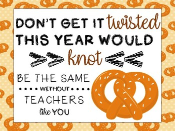 Pretzels Teacher Appreciation Tag Treat Trolley By Making Moments Count