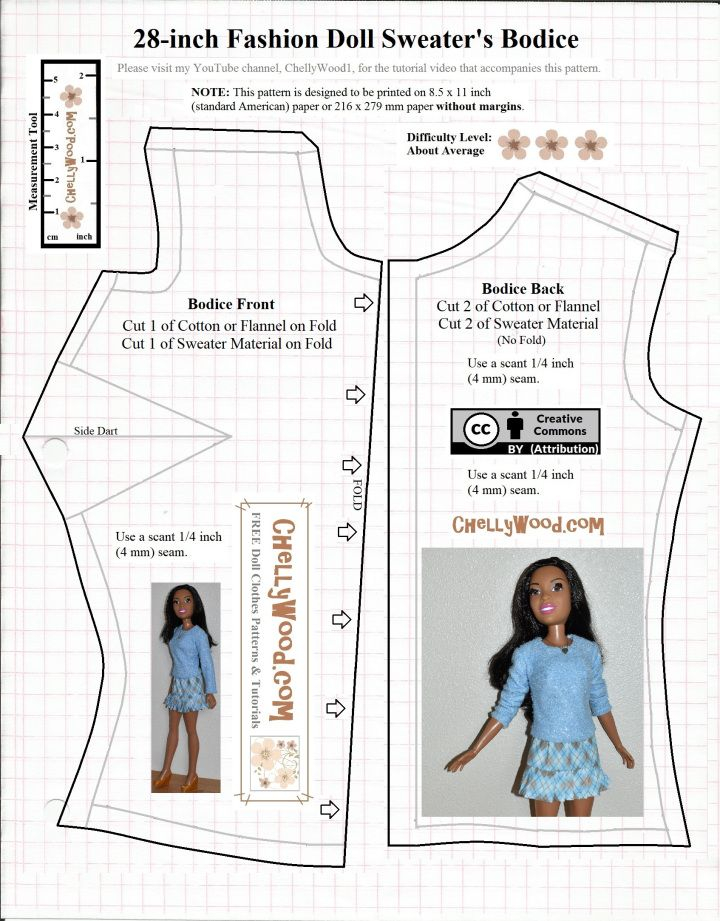 Printable Barbie Clothes Patterns