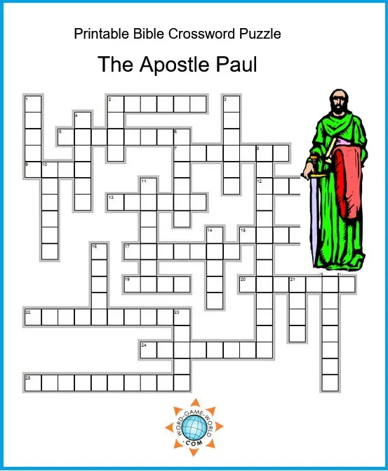 Printable Bible Crossword Puzzles With Answers At Bobbie Carruthers Blog