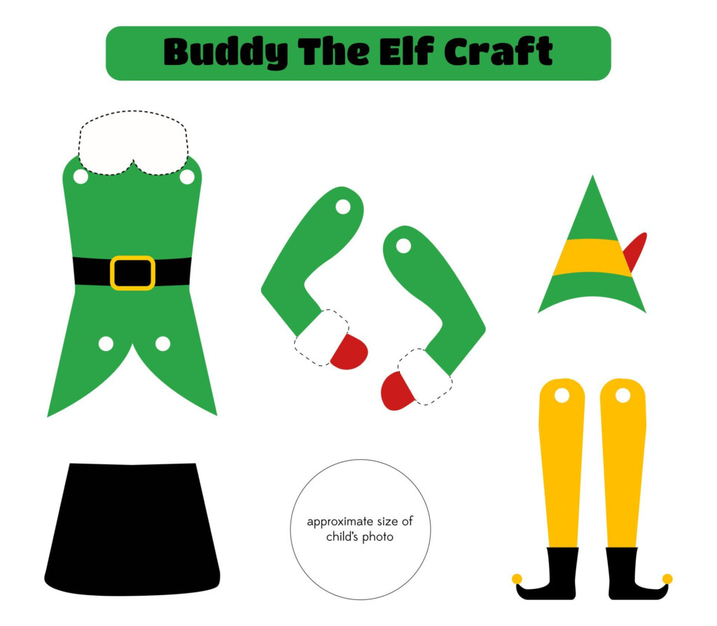 Printable Buddy The Elf Craft For Kids Elf Crafts Elf Themed 