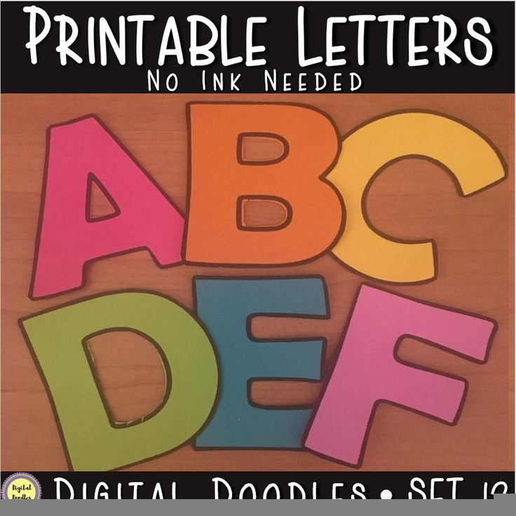 Printable Bulletin Board Letters SET 12 Bulletin Board Letters FREE