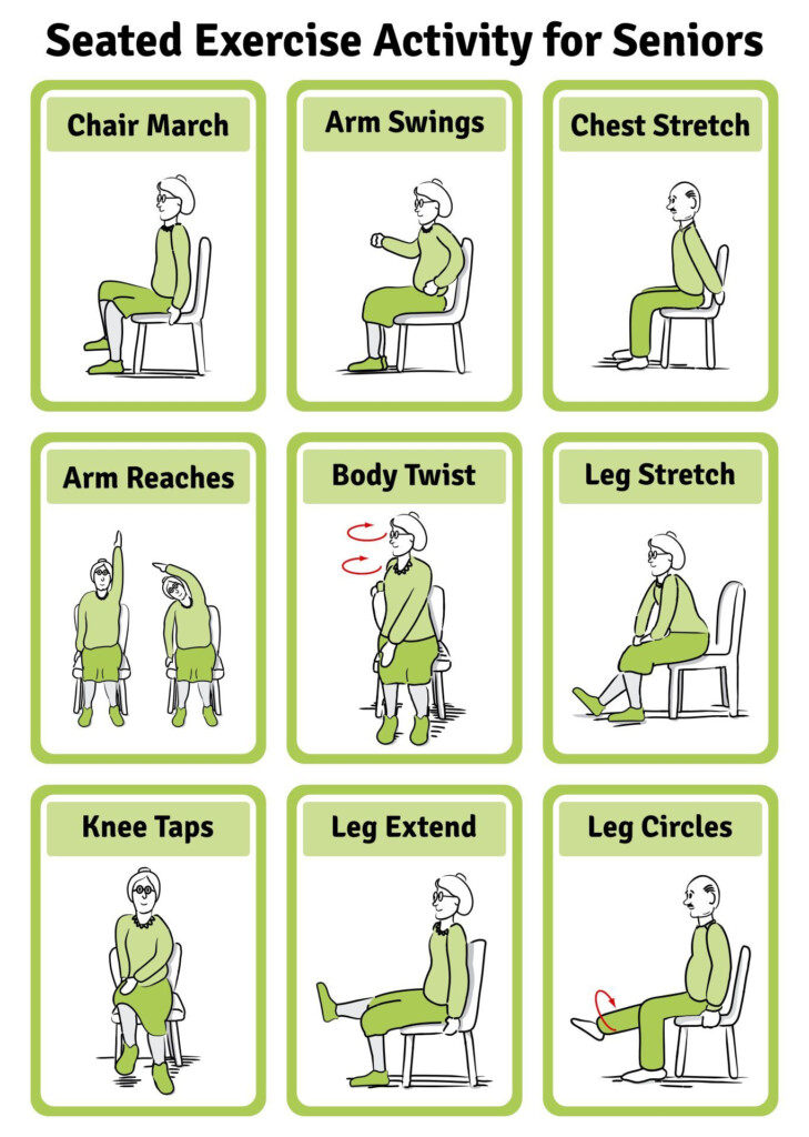 Printable Chair Exercises For Seniors Free Senior
