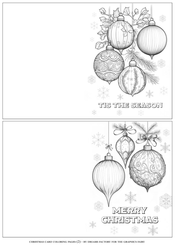 Printable Christmas Cards To Color