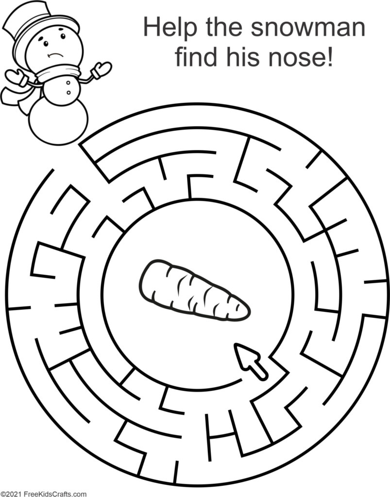 Printable Christmas Mazes