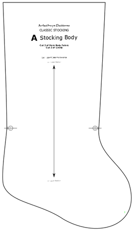 Printable Christmas Stocking Pattern To Sew GinoDelegies