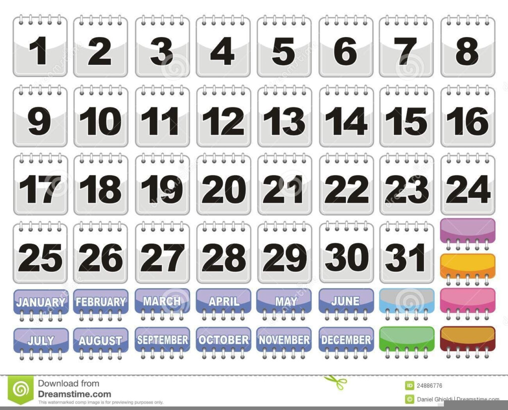Printable Classroom Calendar Numbers Printable Calendar Numbers Free 