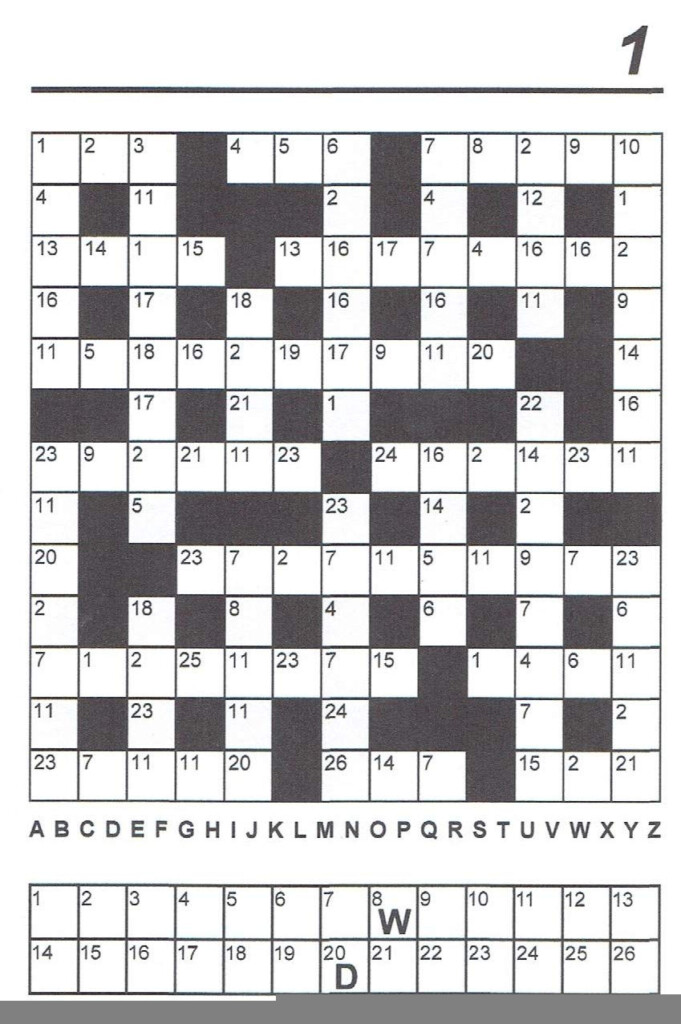 Printable Codeword Puzzles James Crossword Puzzles
