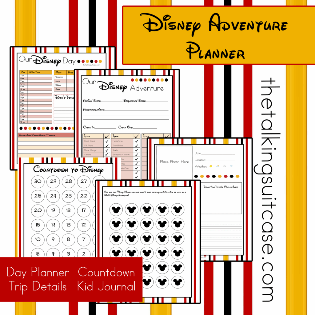 Printable Disney Planner Template