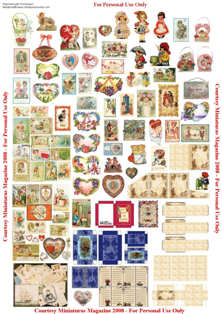 Printable Dollhouse Miniatures