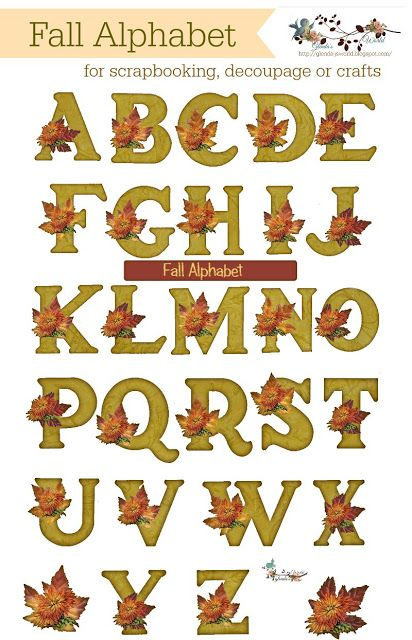 Printable Fall Letters