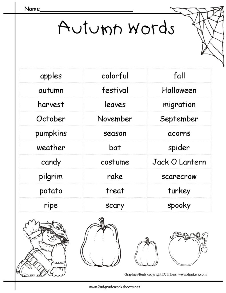 Printable Fall Worksheets Lexia 39 s Blog