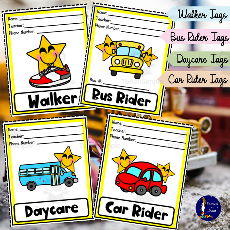 Printable Free Car Rider Tags Template Printable Templates Protal