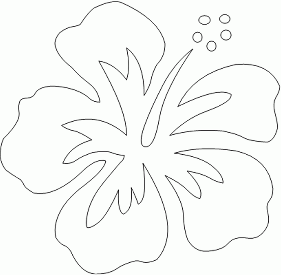 Printable Hibiscus Paper Flower Template Free Printable Templates