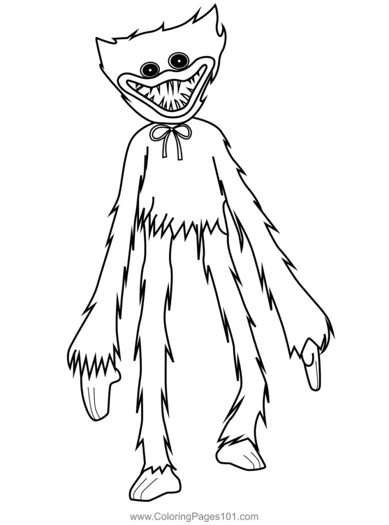 Printable Huggy Wuggy Coloring Pages