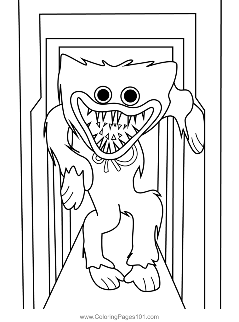 Printable Huggy Wuggy Coloring Pages