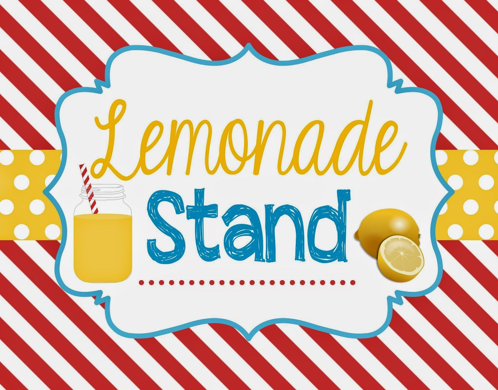 Printable Lemonade Stand Signs