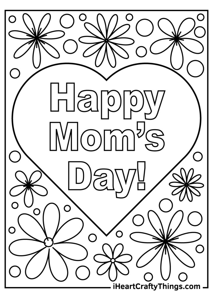 Printable Mother Day Coloring Pages Free Printable Mother 39 s Day 