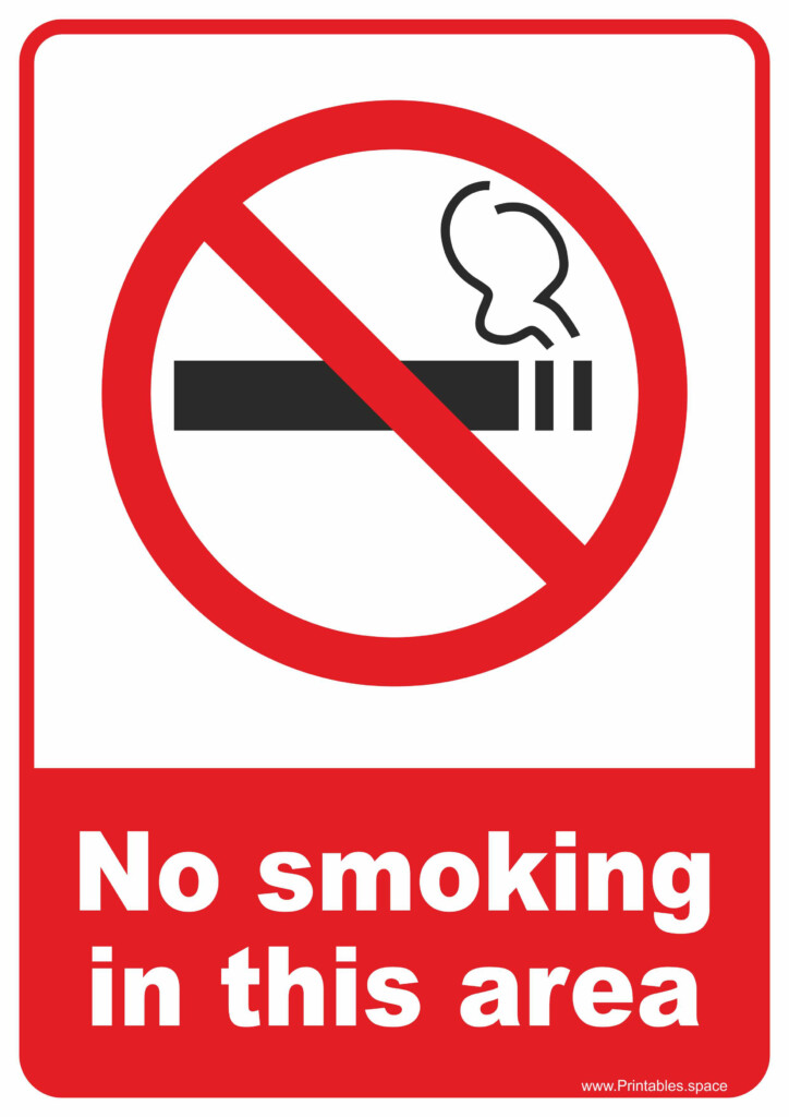Printable No Smoking Signs Printable Word Searches
