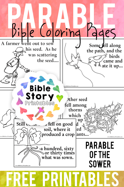 Printable Parable Of The Sower Activity Sheets