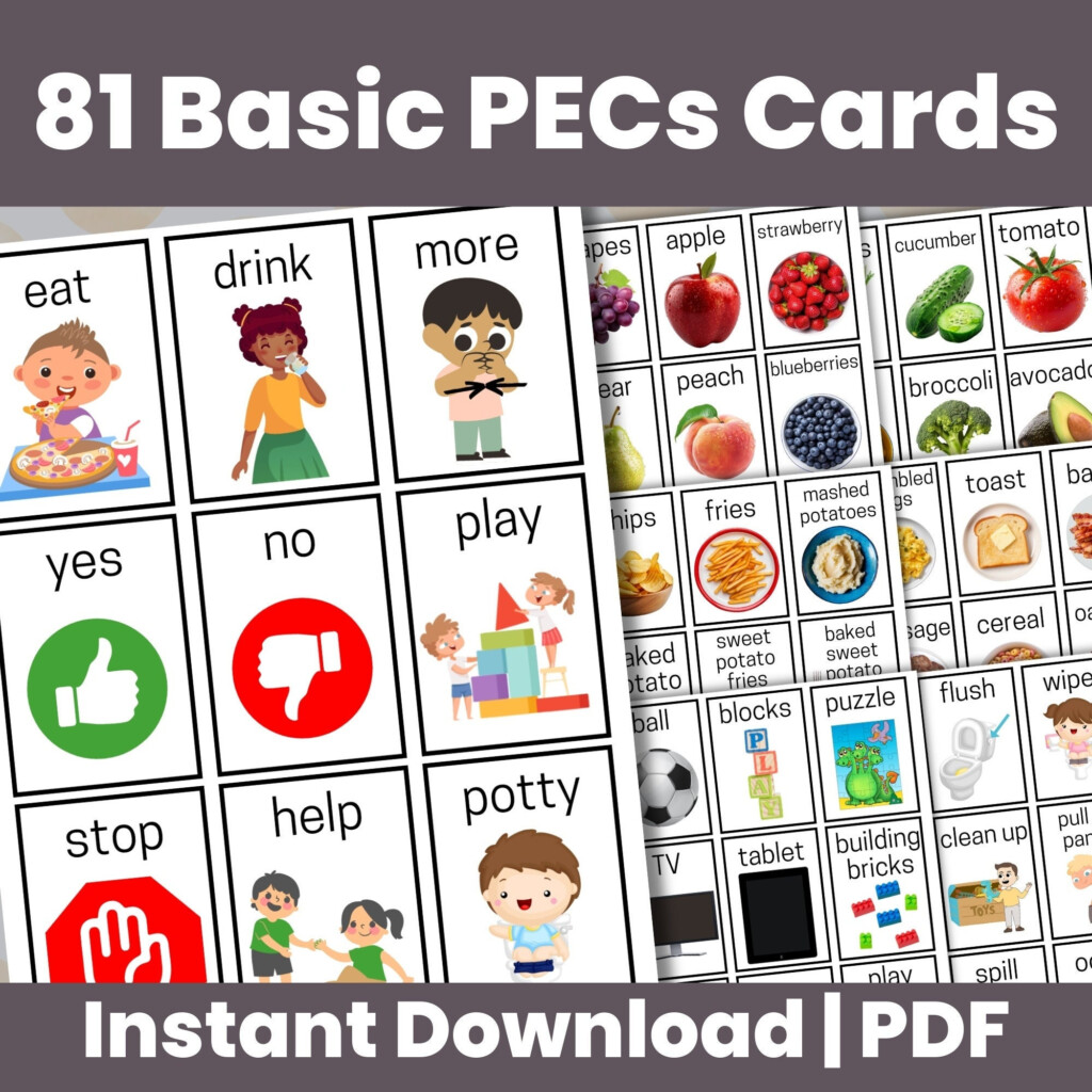 Printable Pecs Communication Cards Autism Communication 
