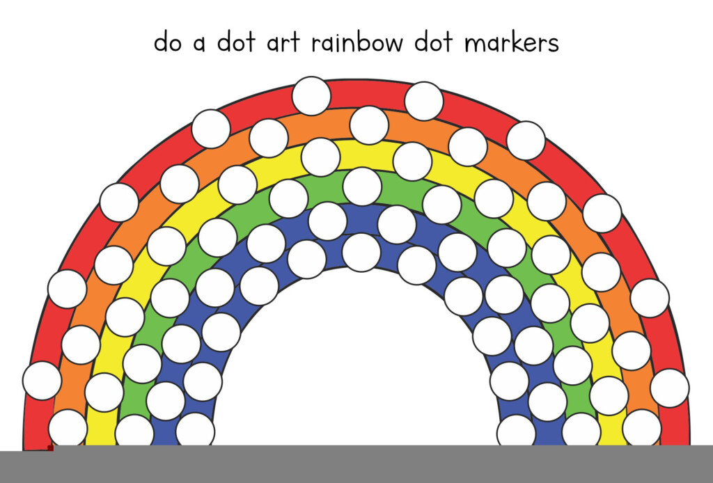Printable Rainbow Do A Dot Art Printable JD