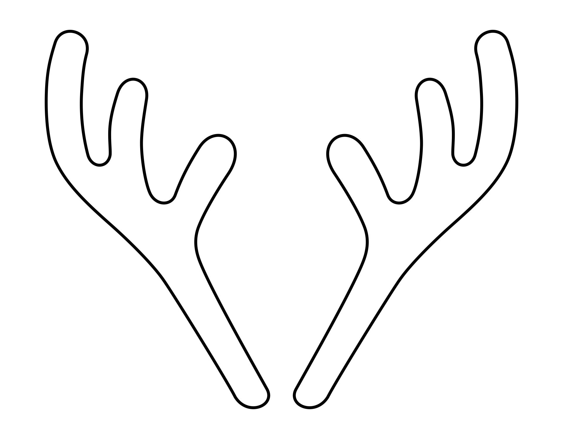 Printable Reindeer Antlers Atelier yuwa ciao jp