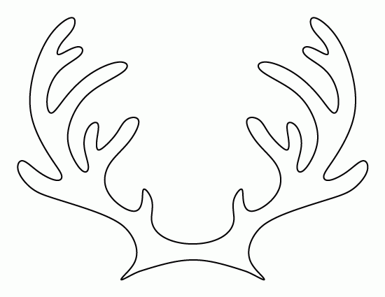 Printable Reindeer Antlers Template