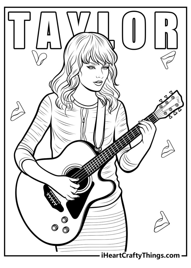 Printable Taylor Swift Coloring Pages Updated 2024 Artofit
