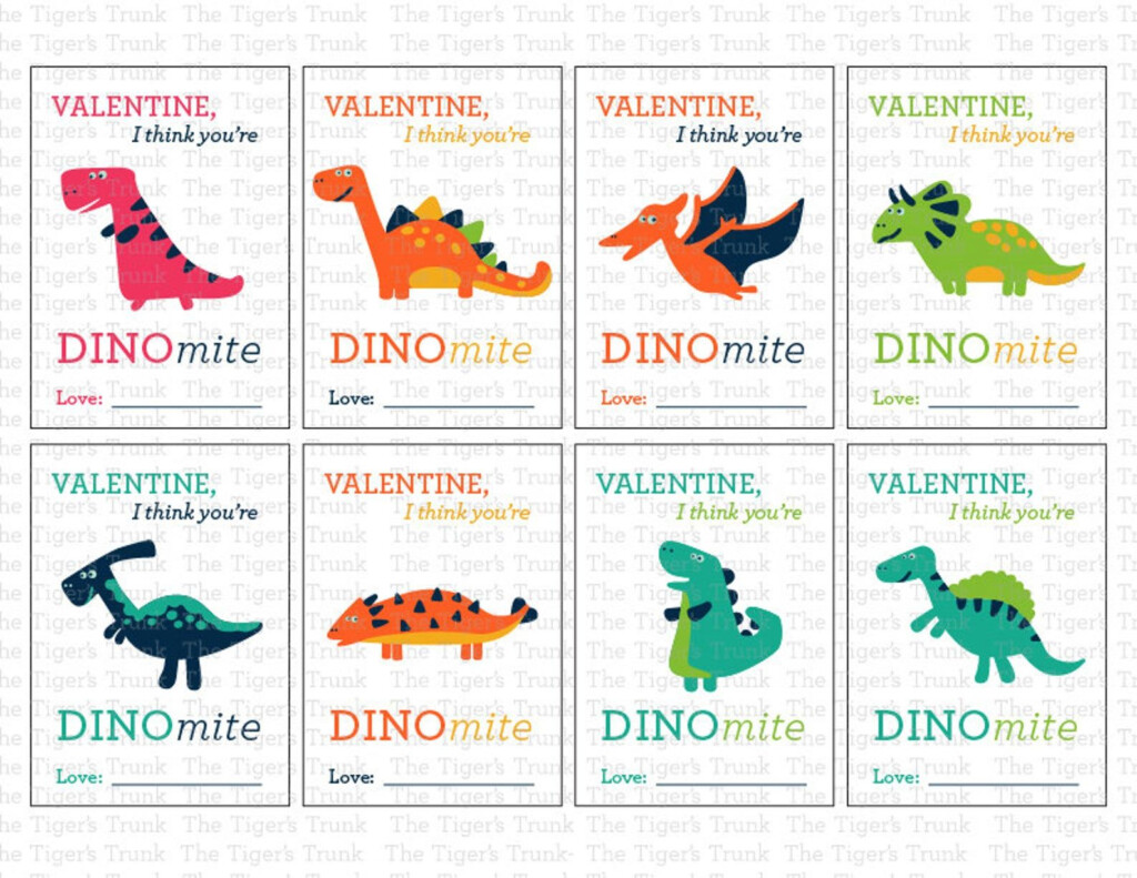 Printable Valentine Cards Cute Dinosaur 5 5 400 400 Homemade Creations