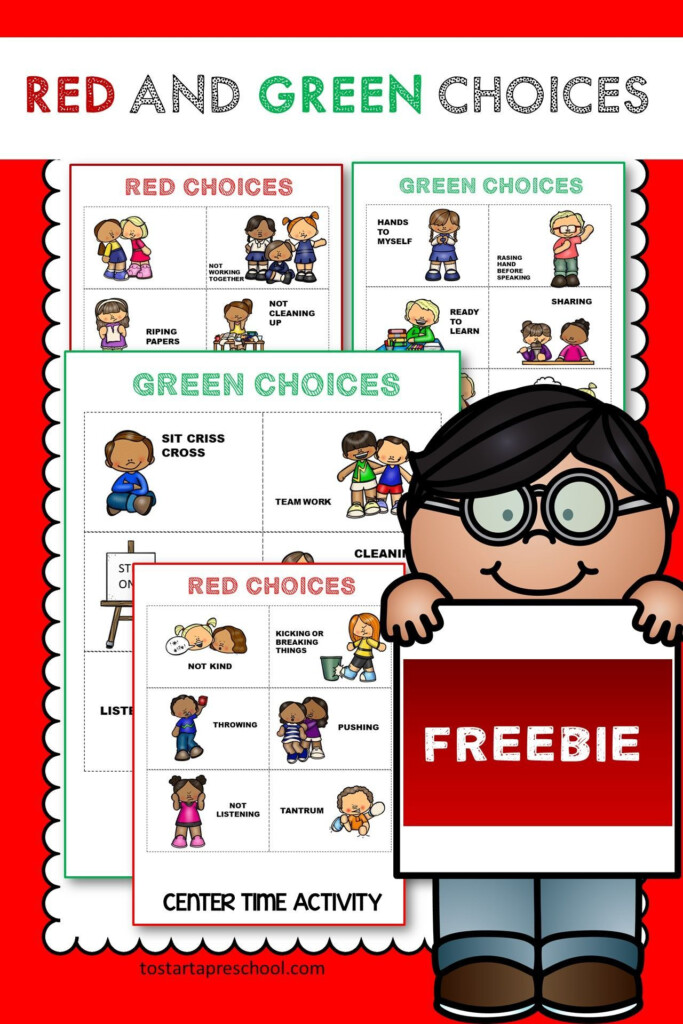 Red And Green Choices Free Printable Printable Word Searches