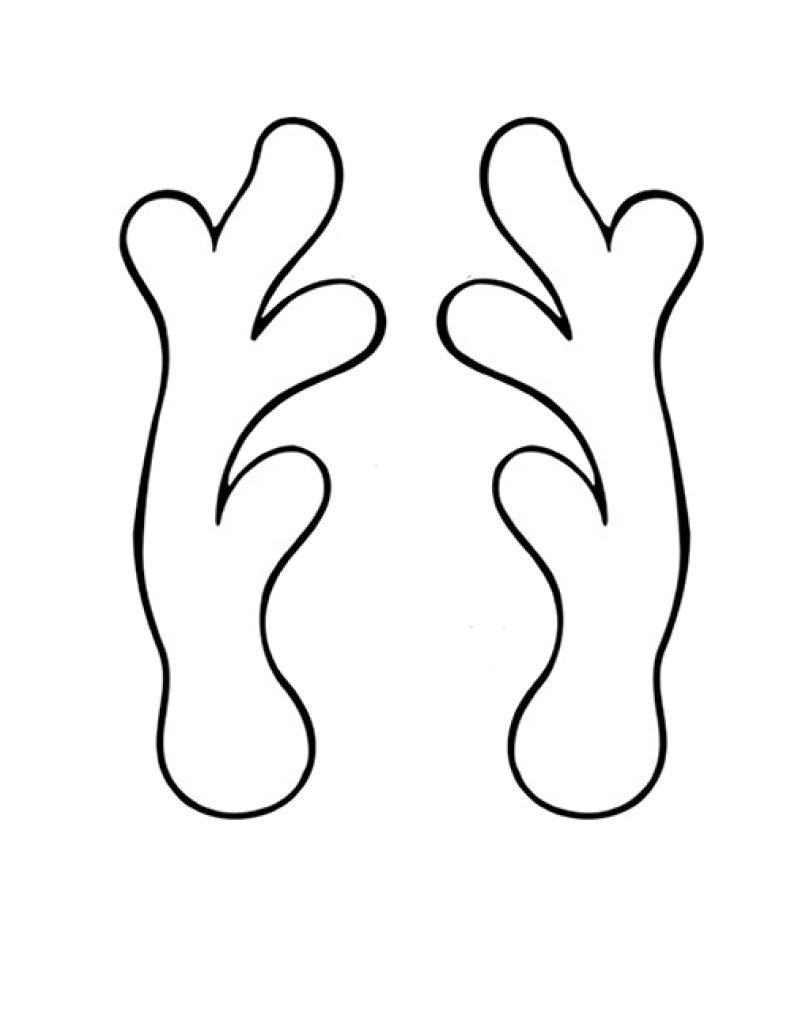 Reindeer Antlers Template Free Printable