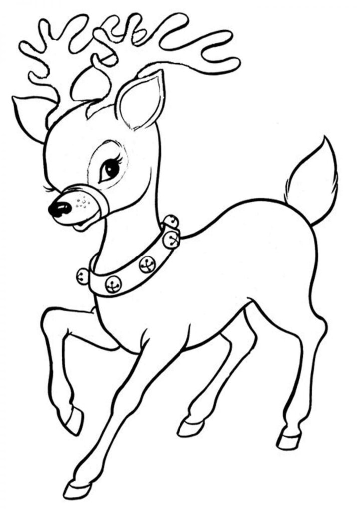 Reindeer Coloring Sheets Printable Reindeer Coloring Pages Books