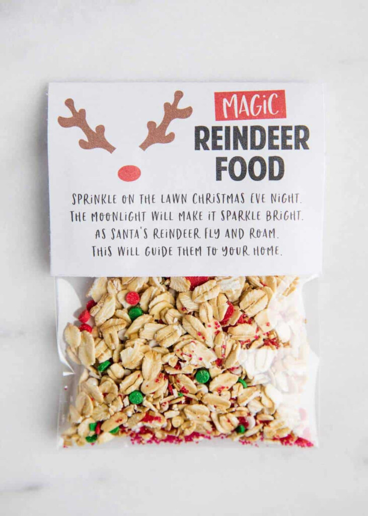 Reindeer Food Tags Printable Free