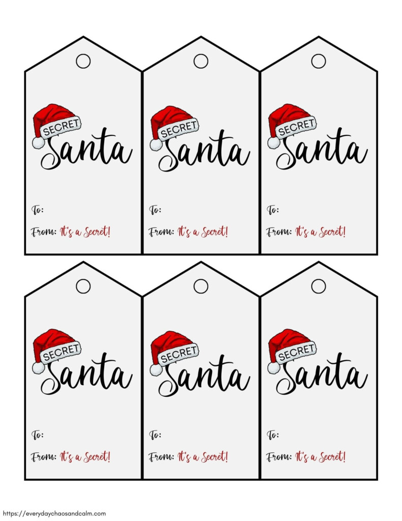 Secret Santa Gift Tags Printable Free Vrogue co