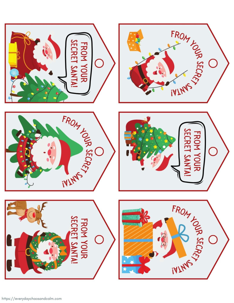 Secret Santa Labels Free Printable Pdf Printable Free Templates