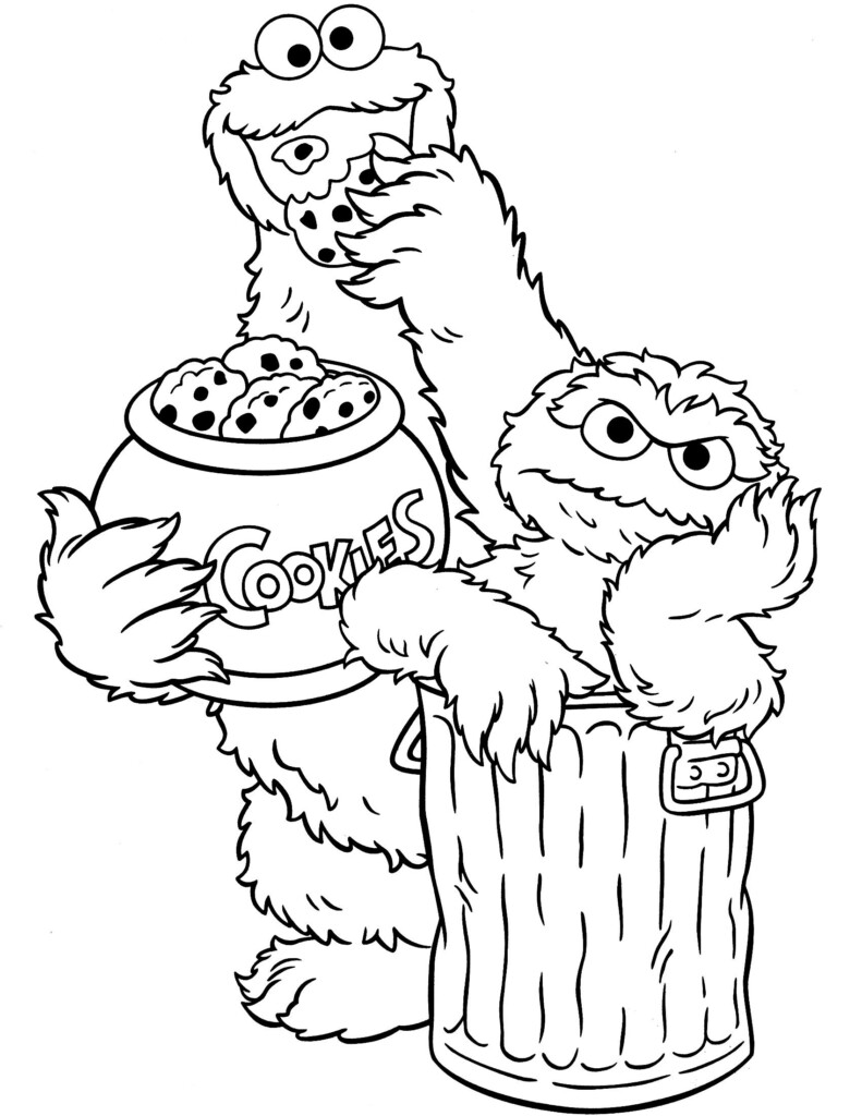 Sesame Street To Print For Free Sesame Street Kids Coloring Pages 