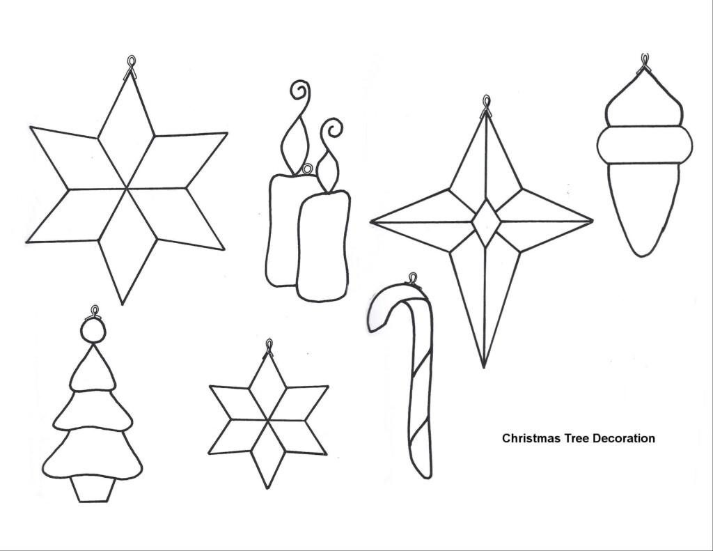 Simple Stained Glass Christmas Ornament Patterns Stained Glass 