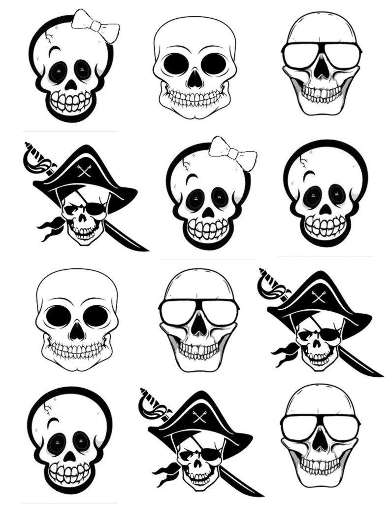 Skeleton Craft Halloween Skeletons Skeleton Head Template