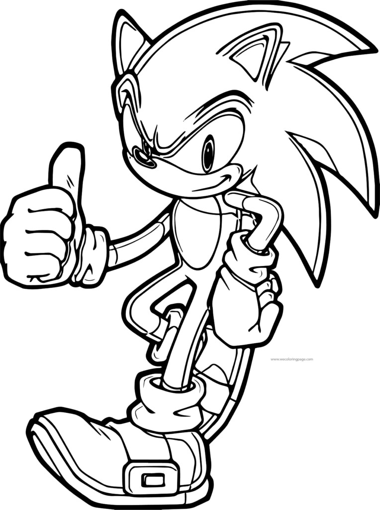 Sonic Coloring Pages Free Printable Calendar Printables