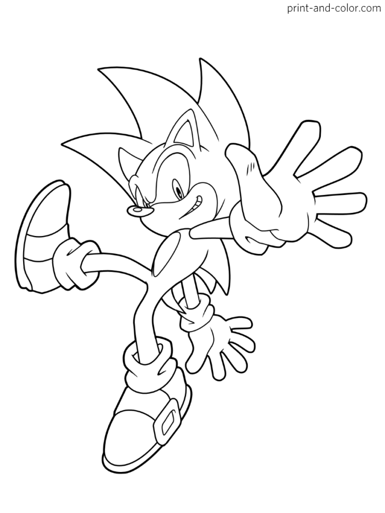 Sonic The Hedgehog Free Printable Coloring Pages Make Sure To Use Two 